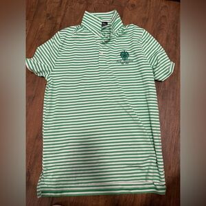 Polo by Ralph Lauren White and Green Striped Kids Polo